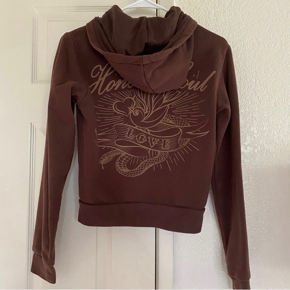 H&M Brown Zip Up Jacket - Picture 4 of 5